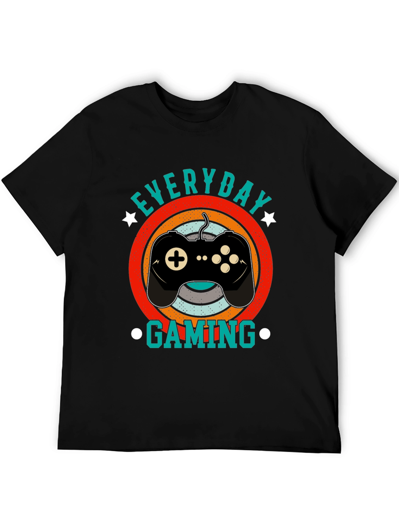 Everyday Gaming Black T-Shirt - Gamer Style