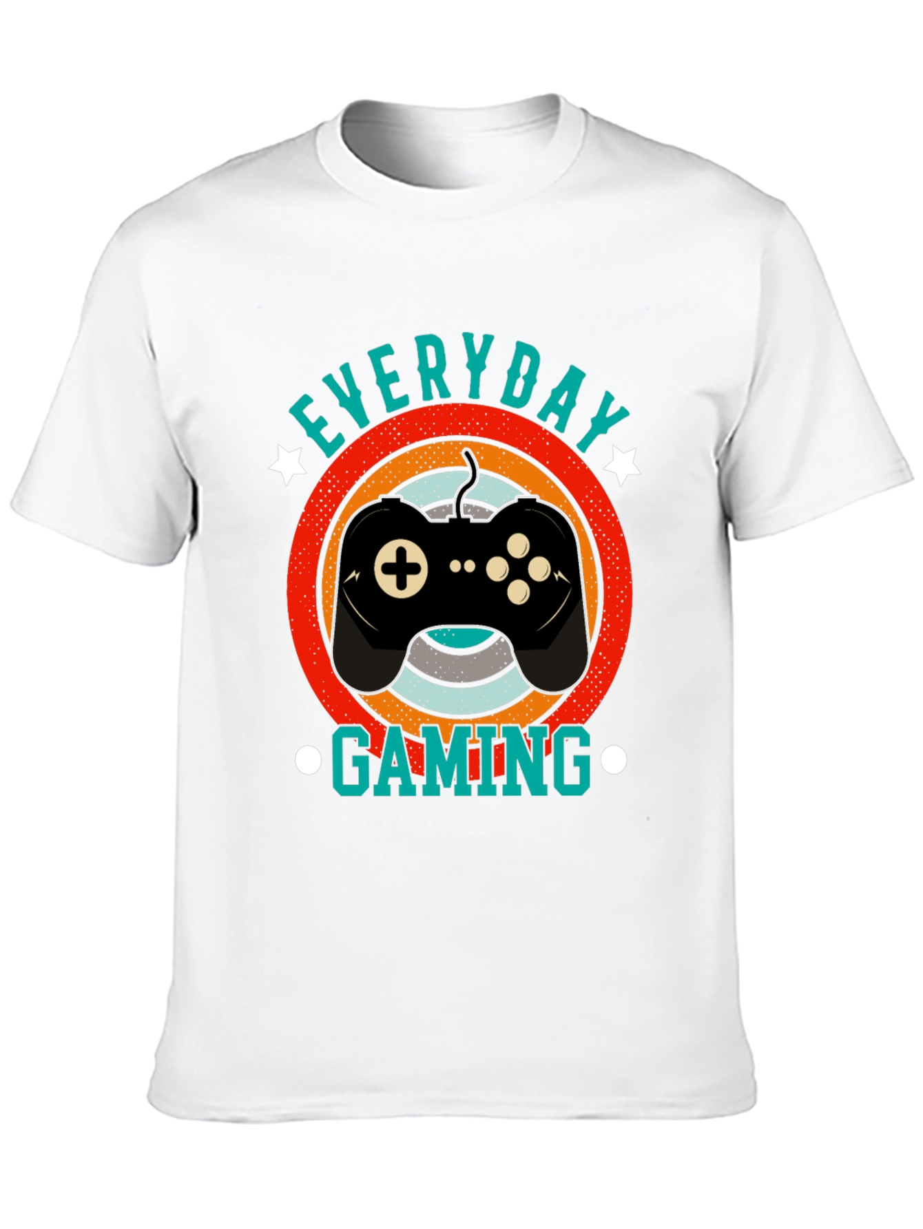 Everyday Gaming Black T-Shirt - Gamer Style