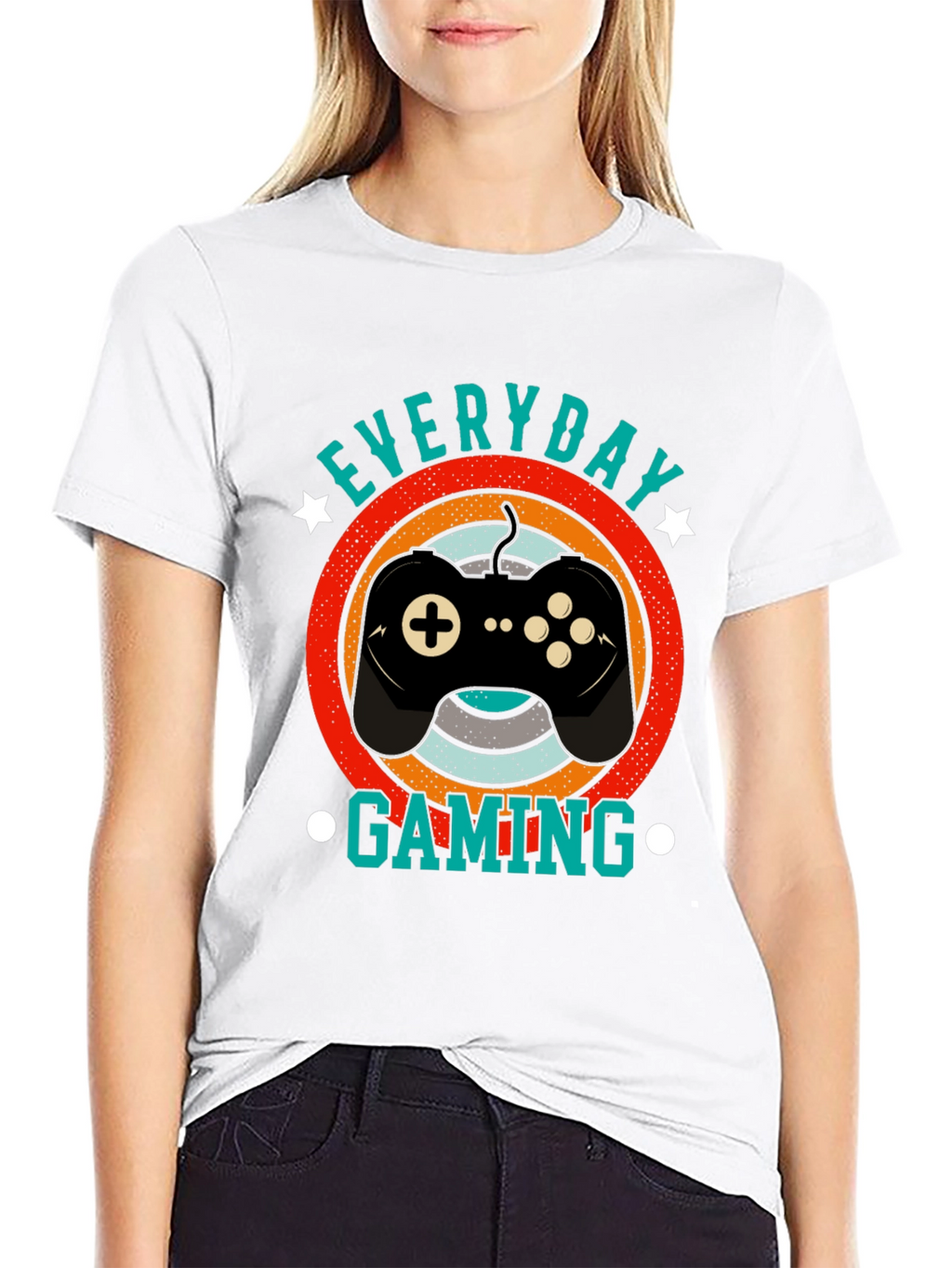 Everyday Gaming Black T-Shirt - Gamer Style