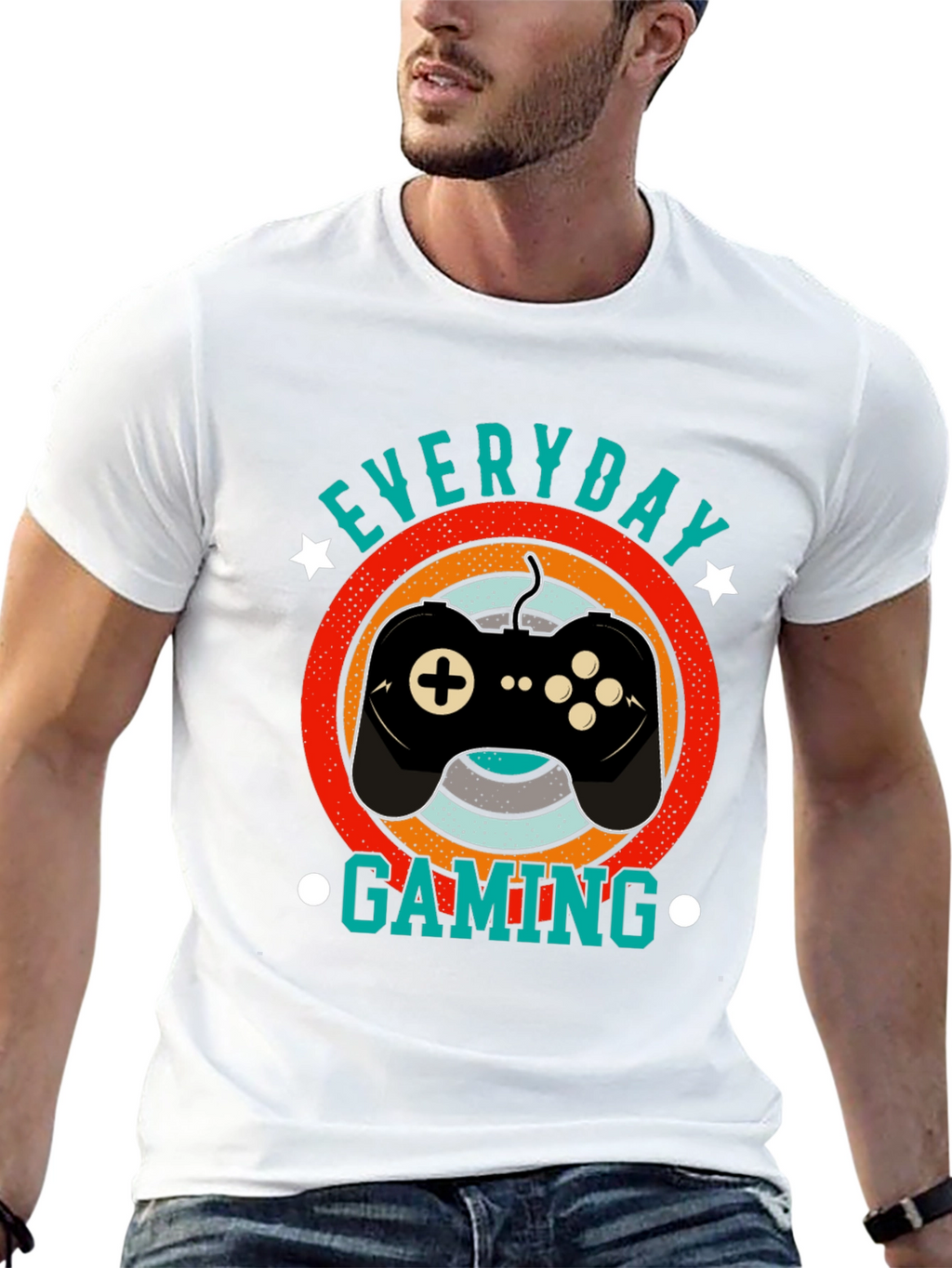 Everyday Gaming Black T-Shirt - Gamer Style