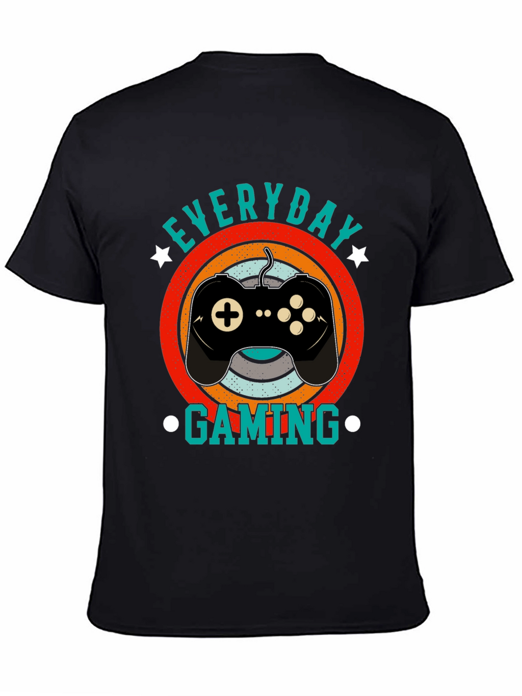 Everyday Gaming Black T-Shirt - Gamer Style