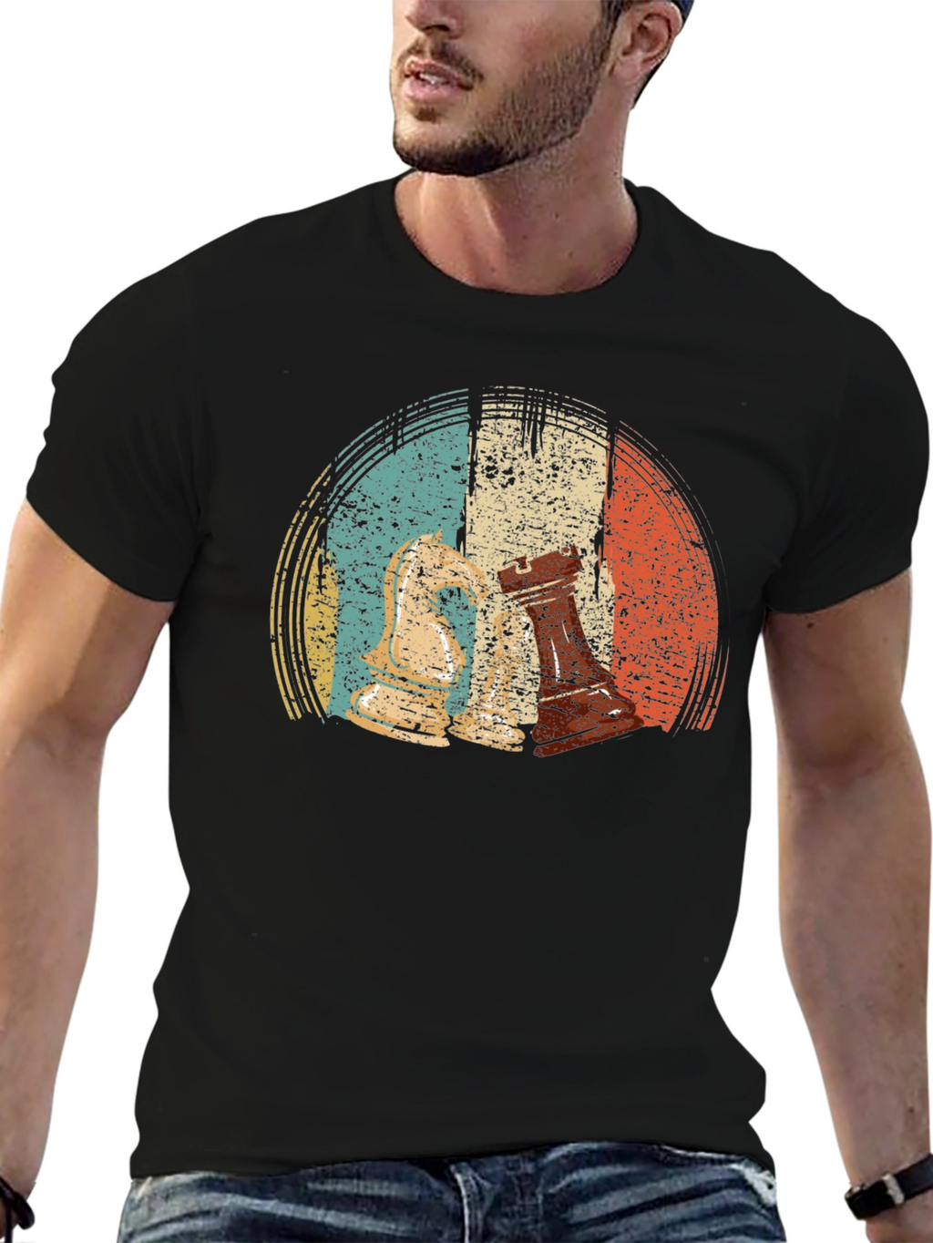 Retro Chess Piece Graphic Tee