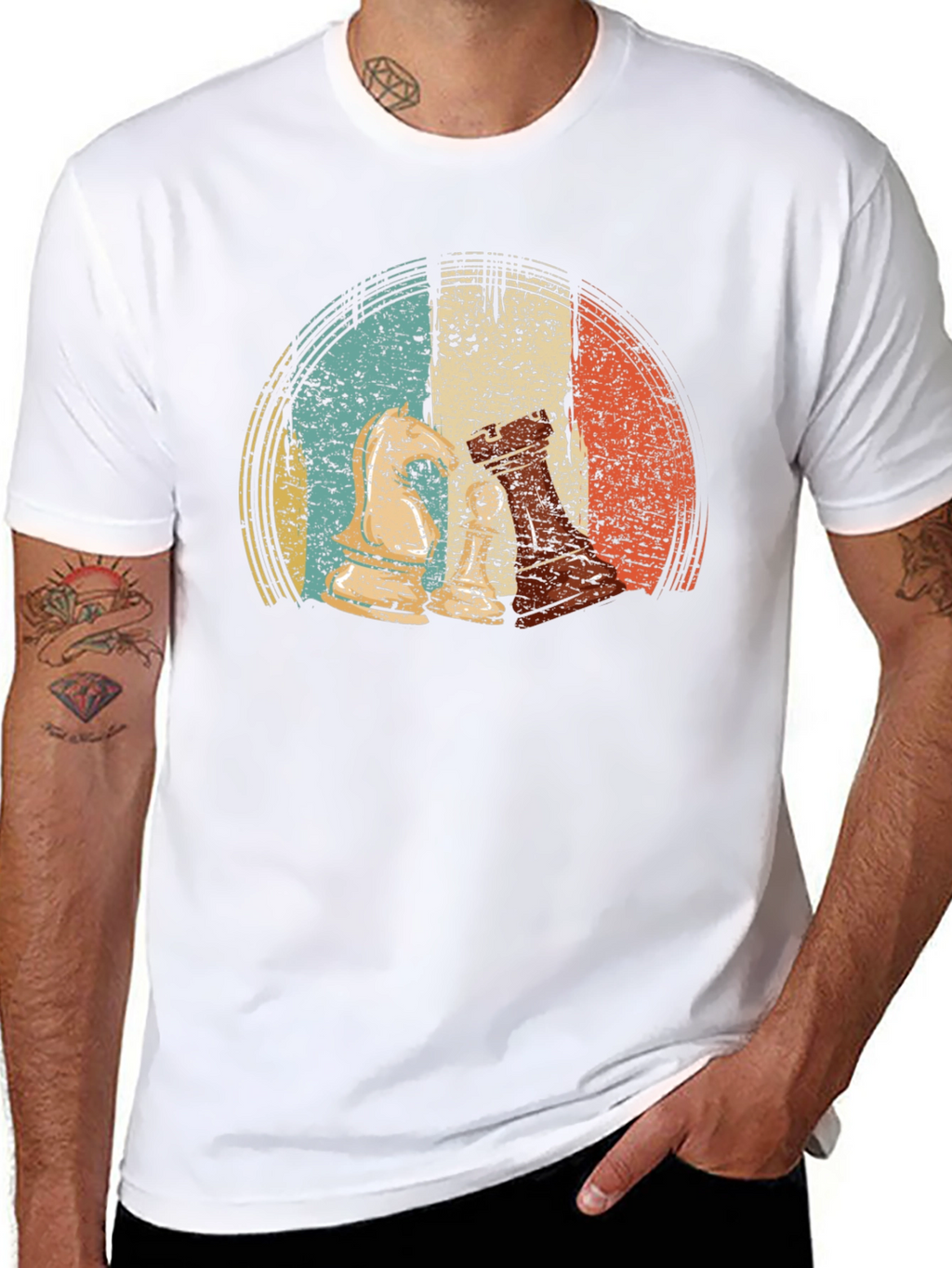 Retro Chess Piece Graphic Tee