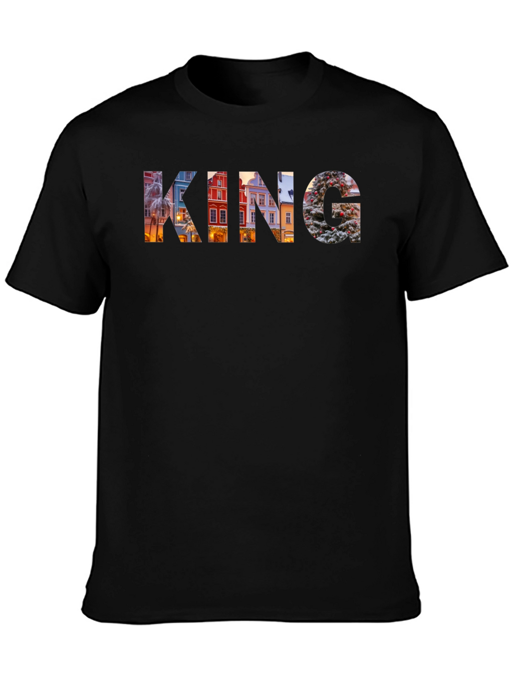 King Graphic Print Mens T-Shirt