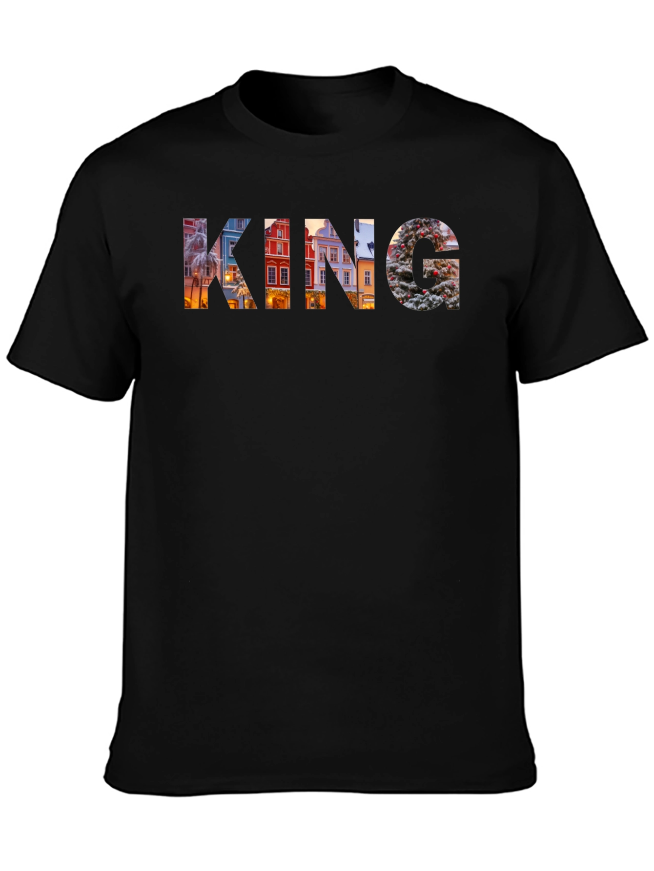 King Graphic Print Mens T-Shirt