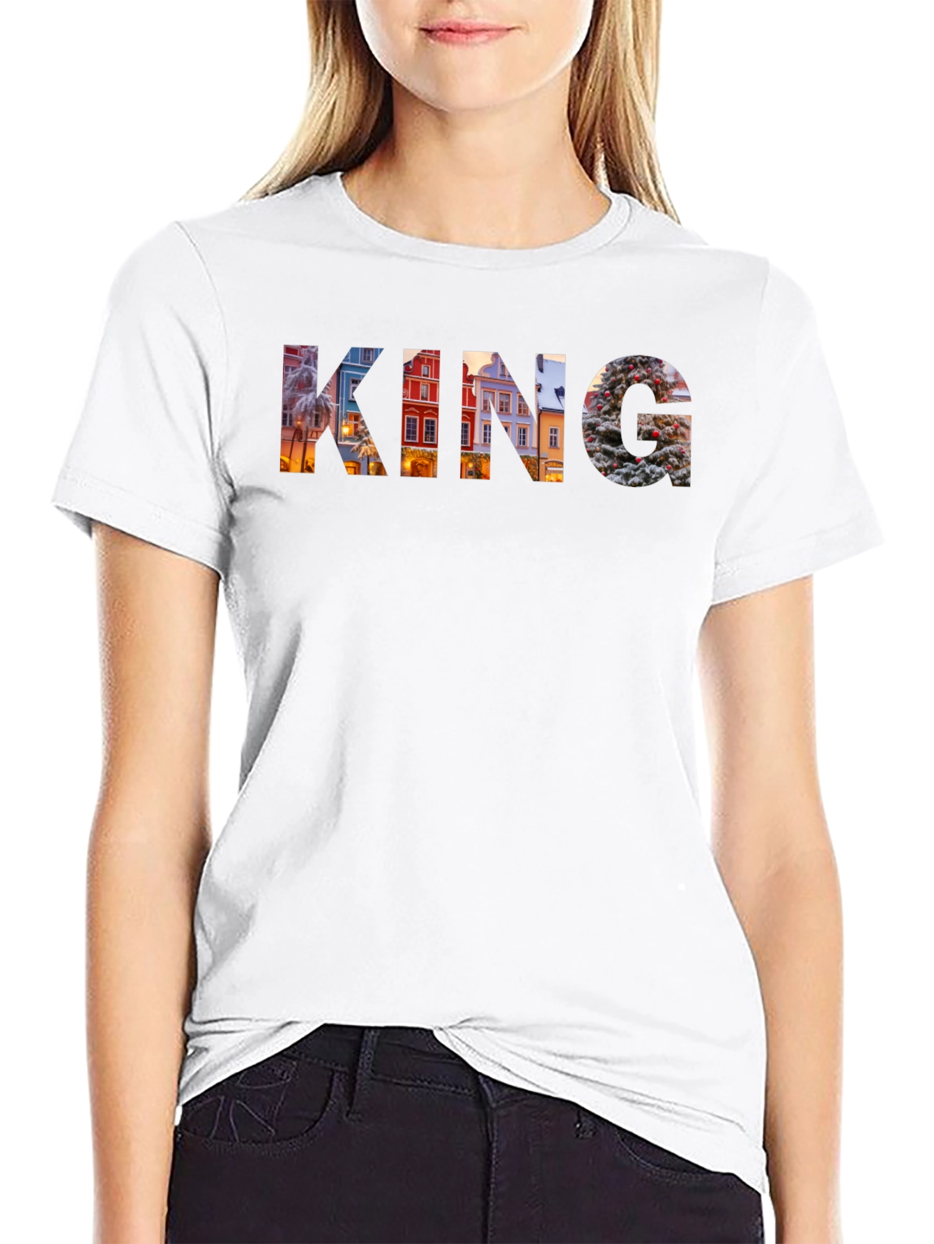 King Graphic Print Mens T-Shirt