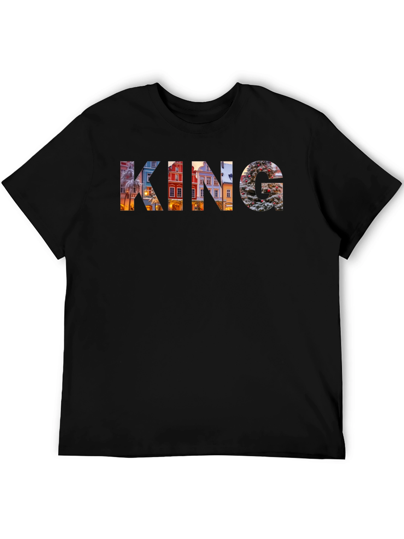King Graphic Print Mens T-Shirt