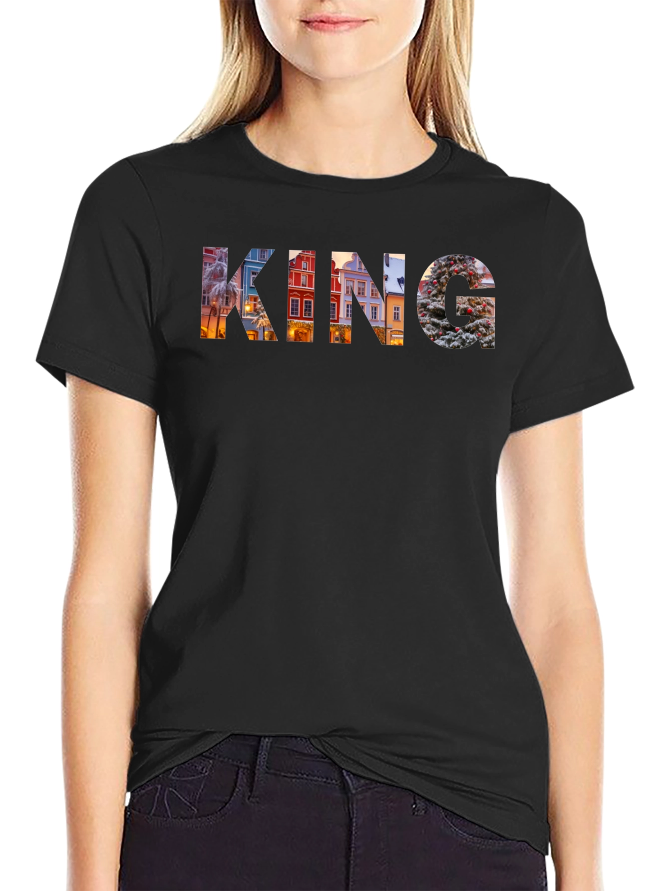 King Graphic Print Mens T-Shirt