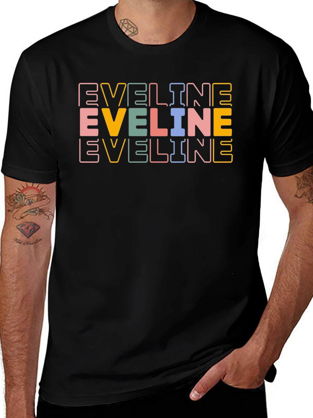 Eveline Retro Name T-Shirt