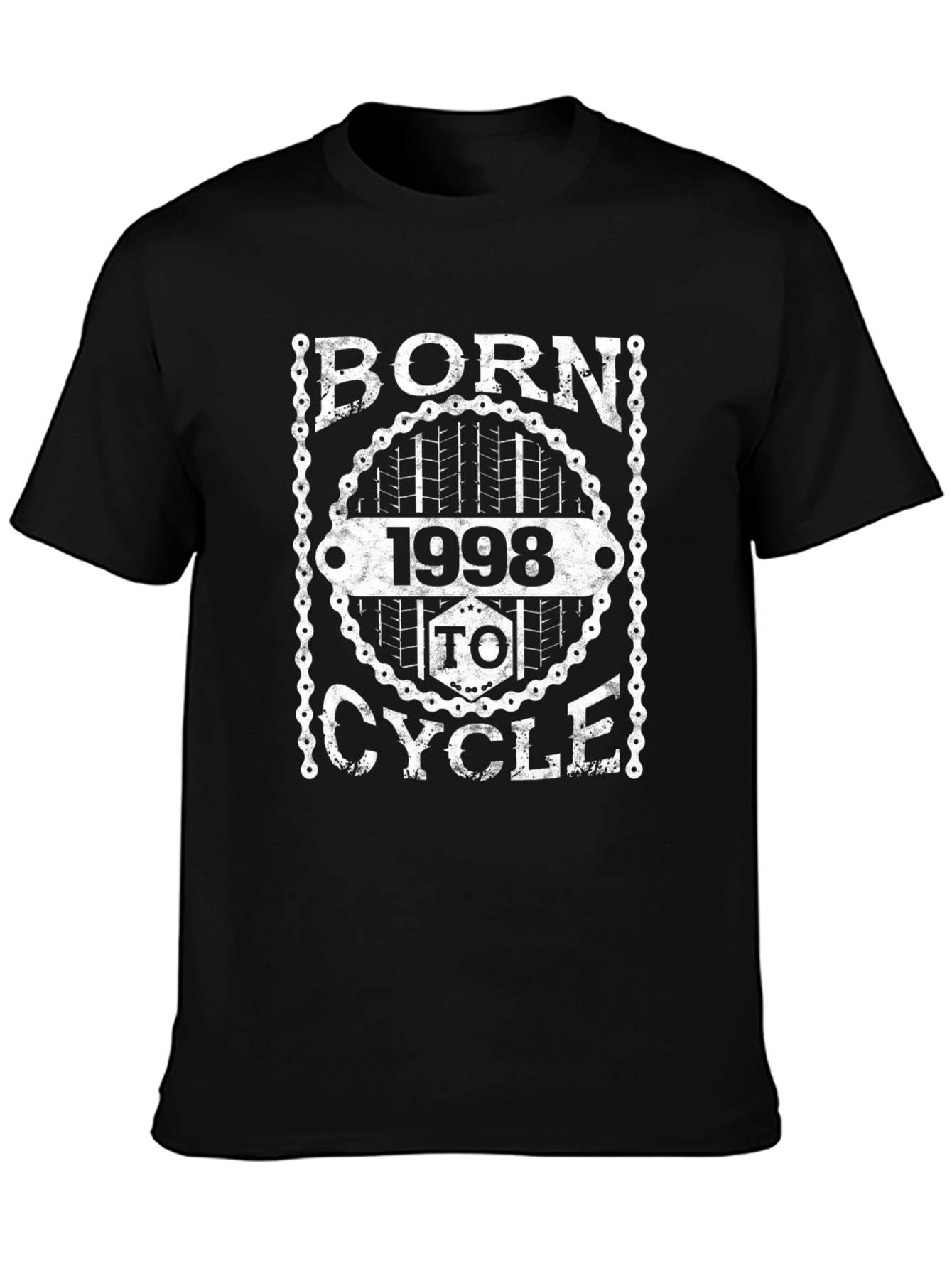 Born 1998 to Cycle Black Graphic T-Shirt
