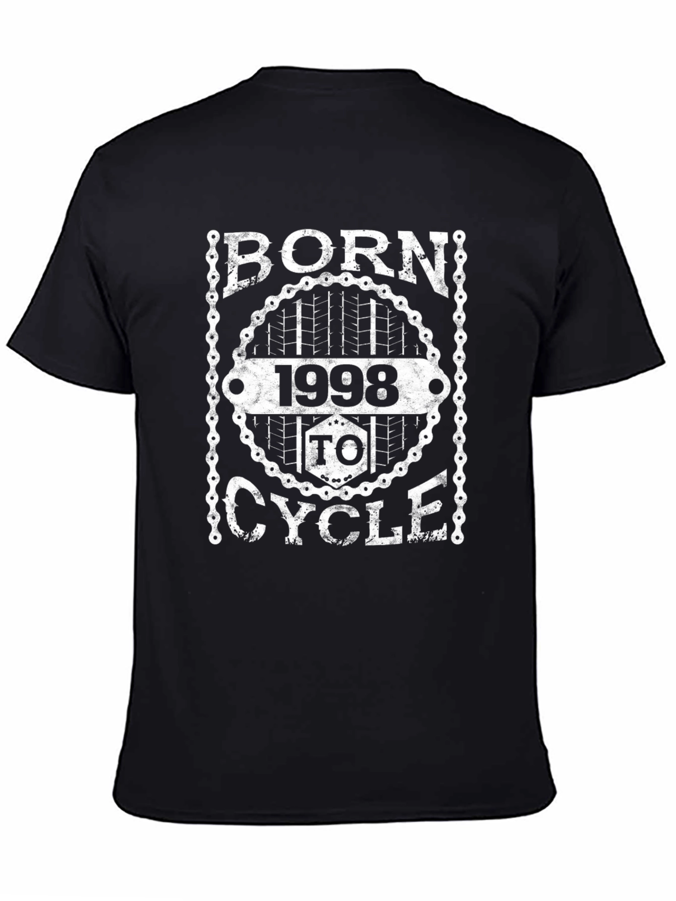 Born 1998 to Cycle Black Graphic T-Shirt