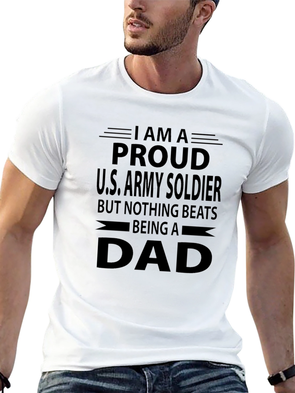 Proud Army Soldier Dad T-Shirt