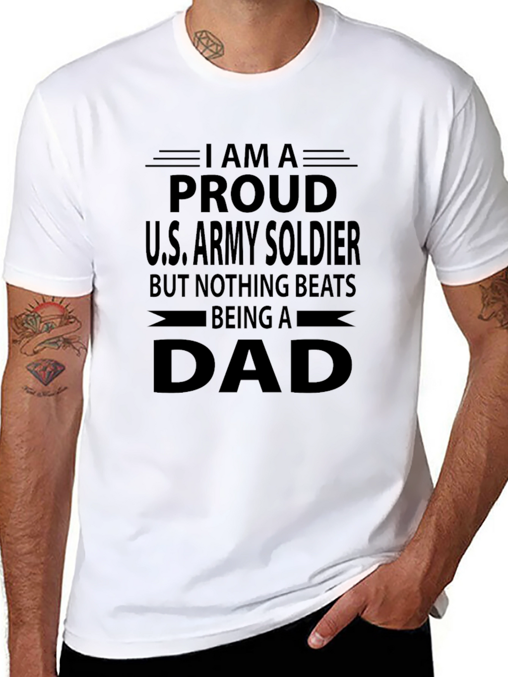Proud Army Soldier Dad T-Shirt