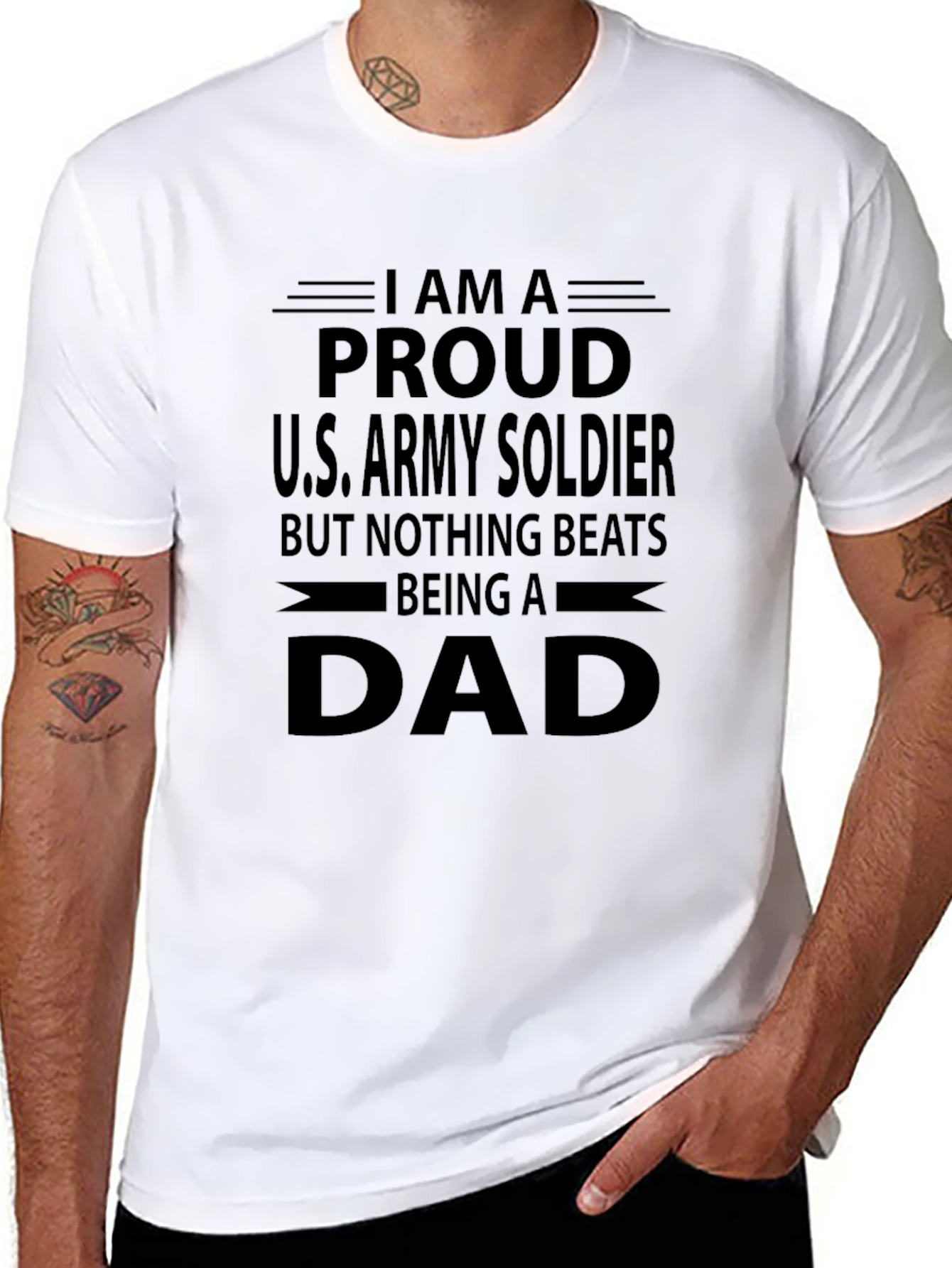Proud Army Soldier Dad T-Shirt