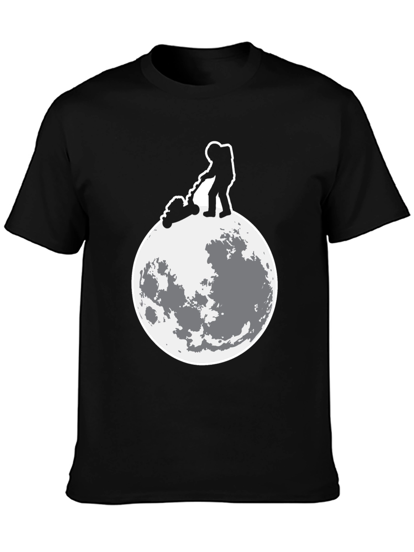 Astronaut Moon Mowing Graphic Tee