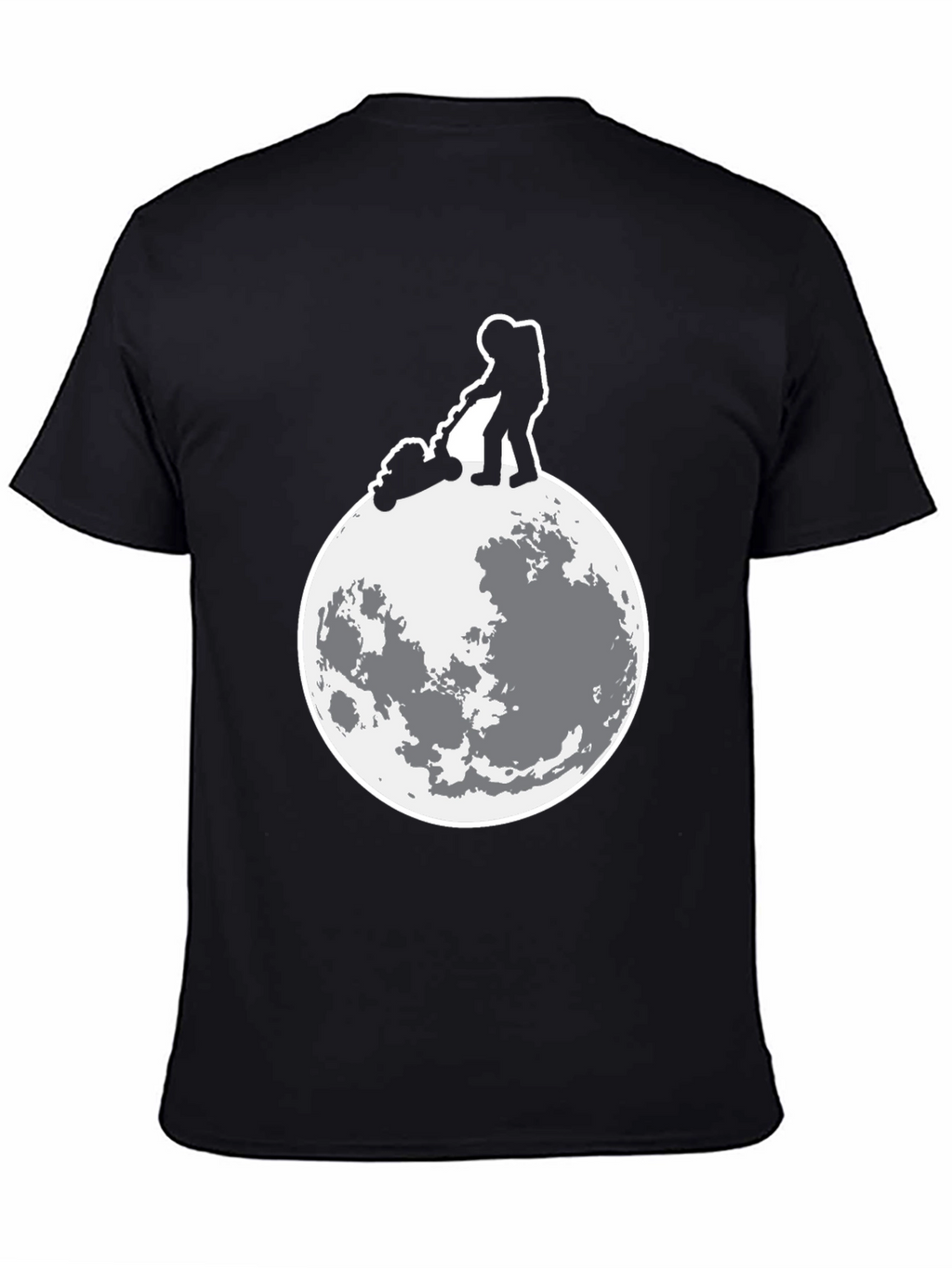 Astronaut Moon Mowing Graphic Tee