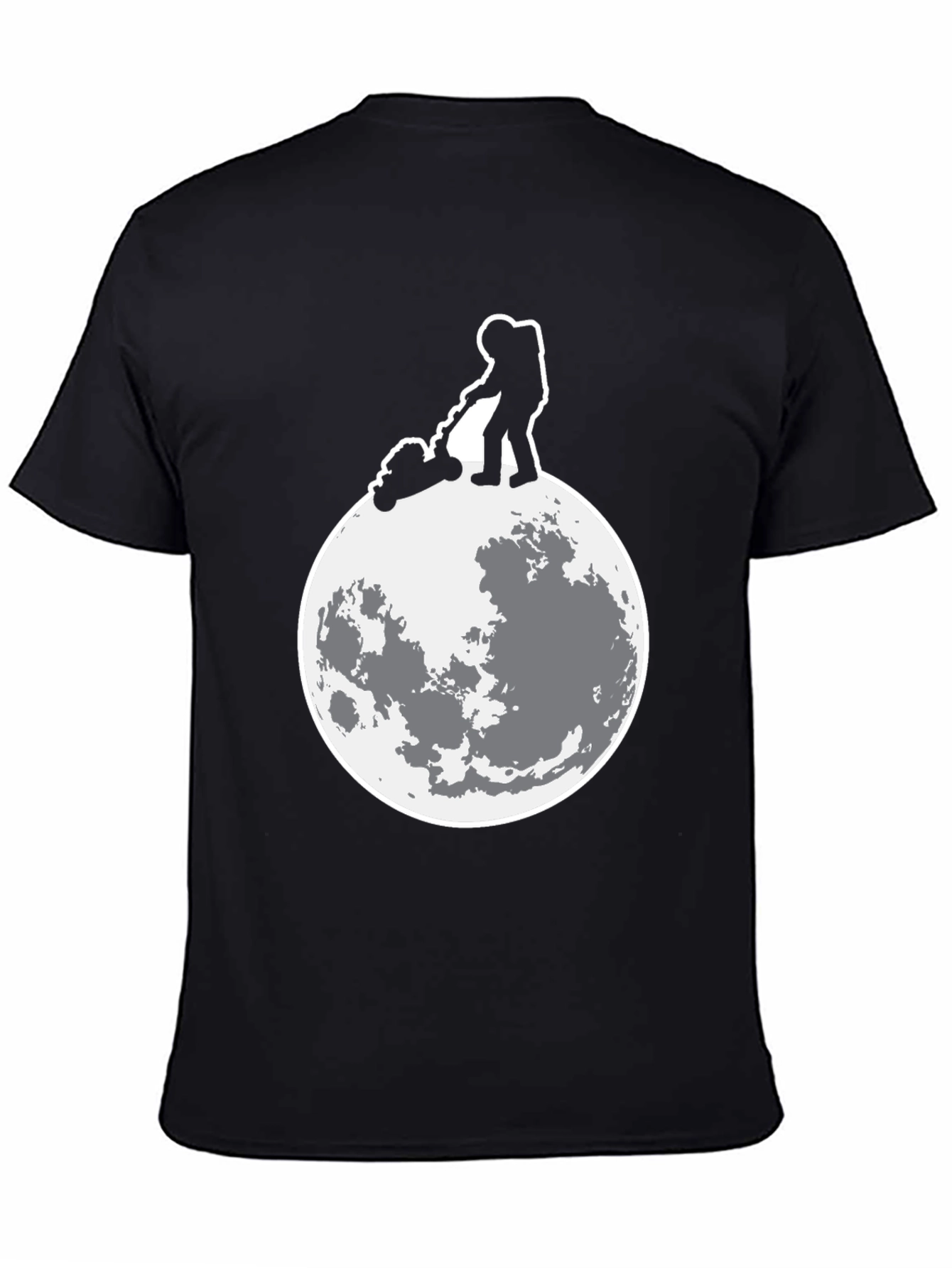 Astronaut Moon Mowing Graphic Tee