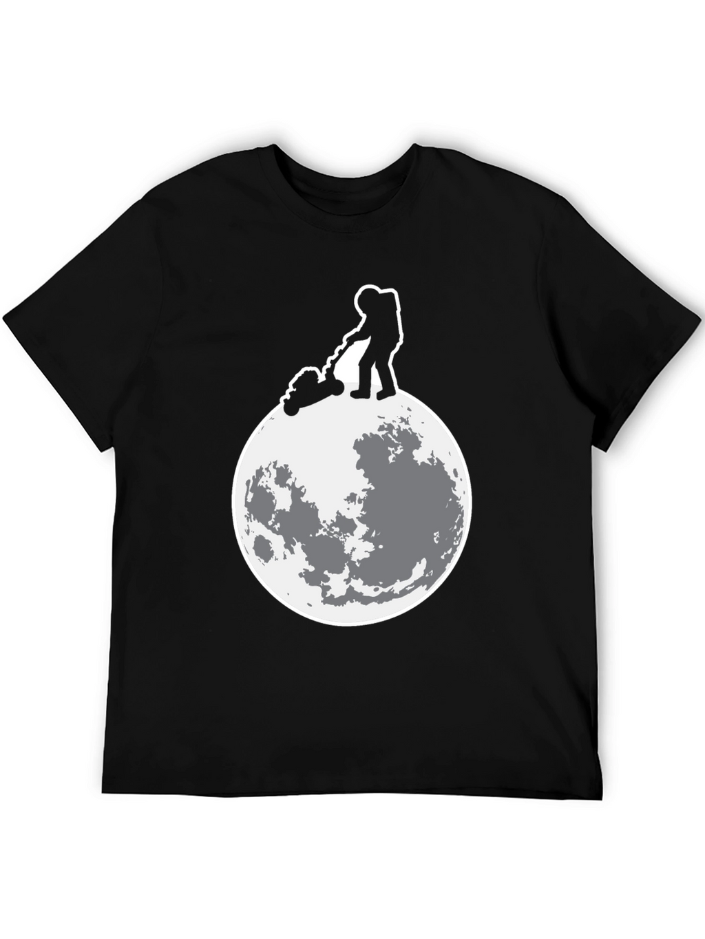 Astronaut Moon Mowing Graphic Tee