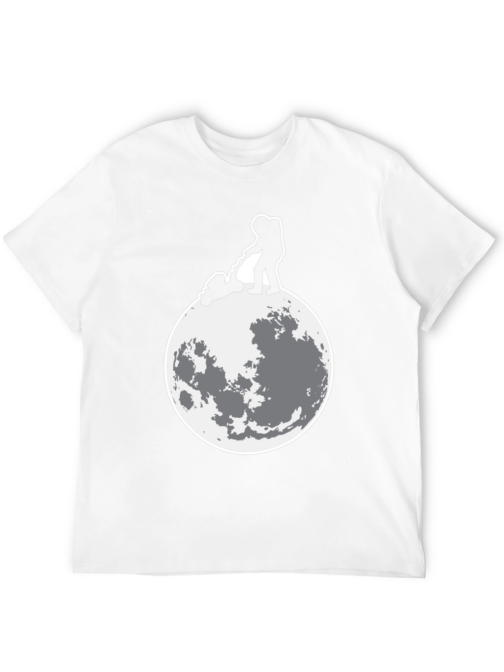 Astronaut Moon Mowing Graphic Tee