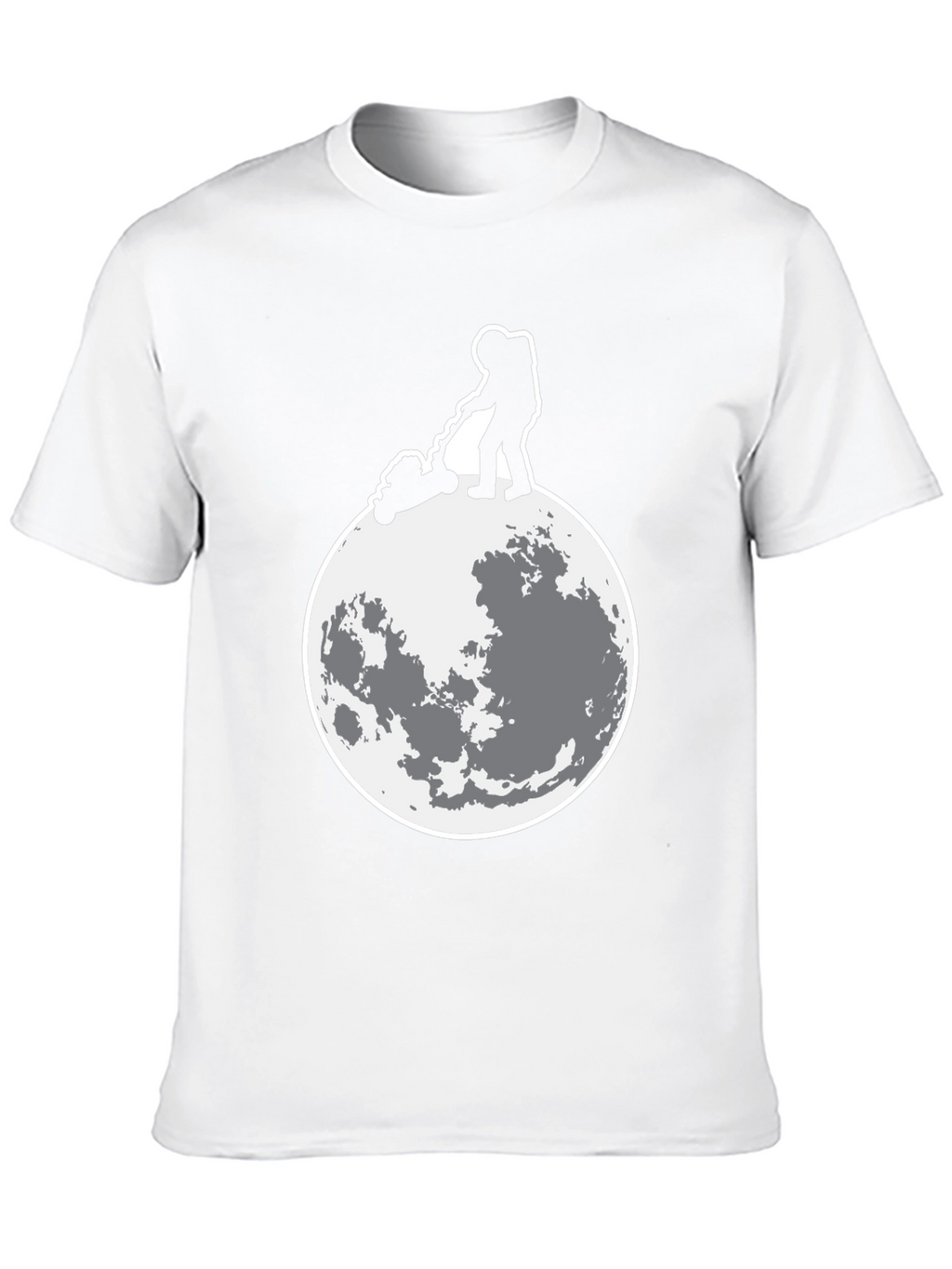 Astronaut Moon Mowing Graphic Tee