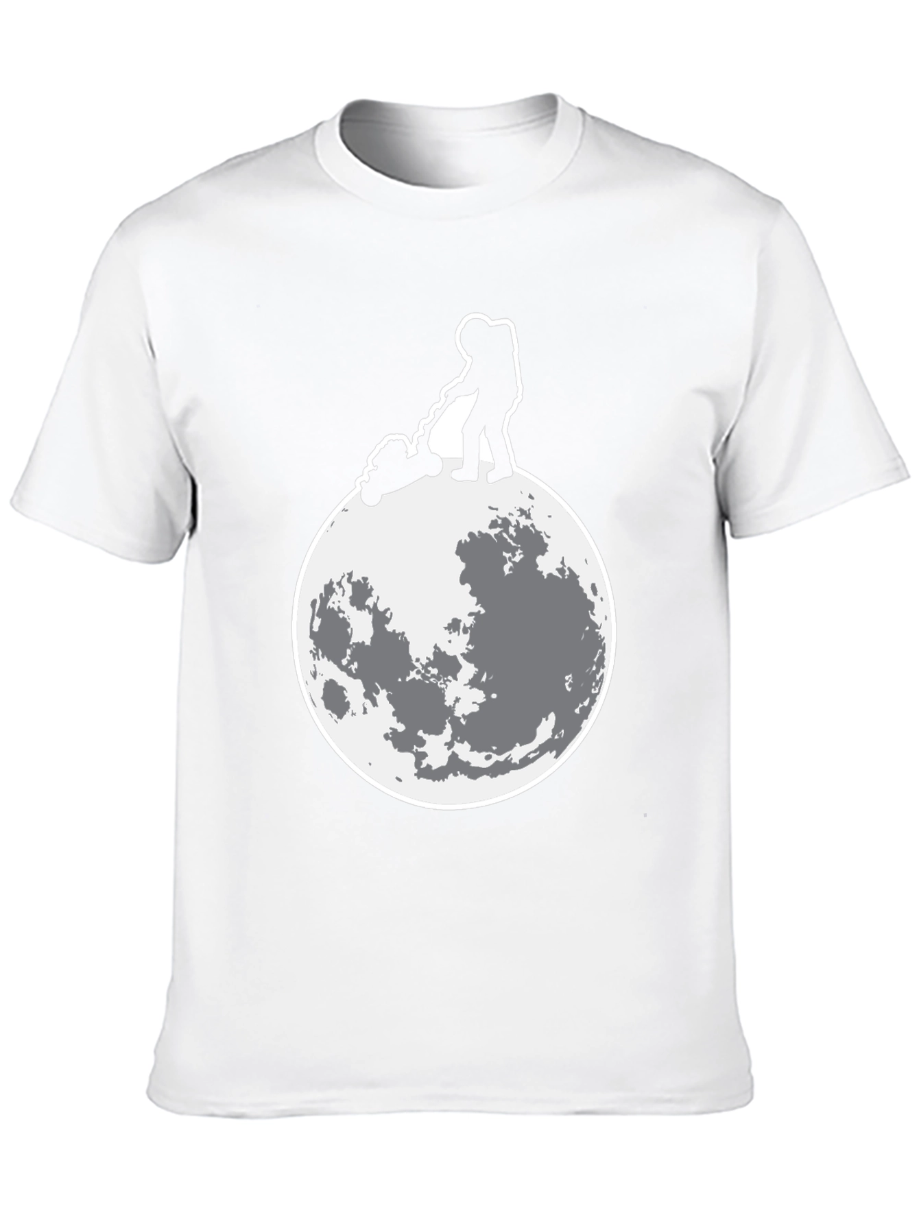 Astronaut Moon Mowing Graphic Tee