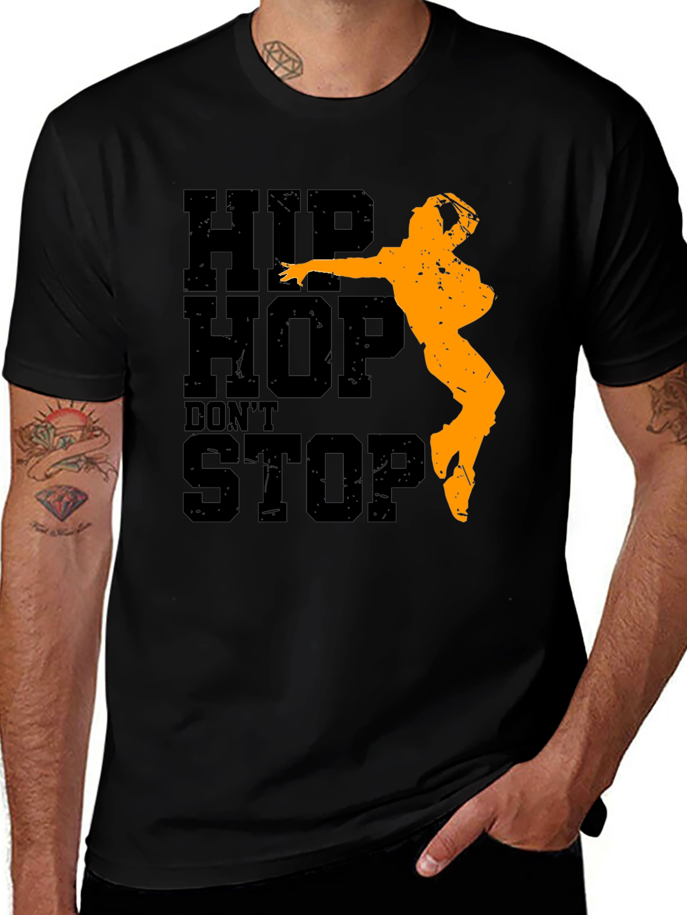 Hip Hop Dont Stop Graphic T-Shirt
