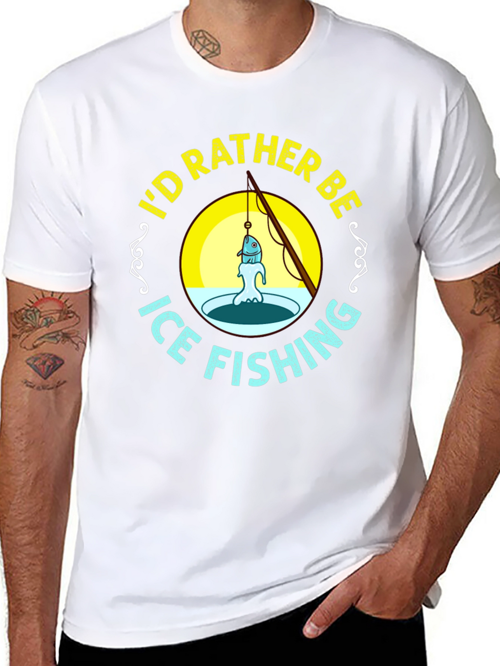 Ice Fishing Graphic Tee