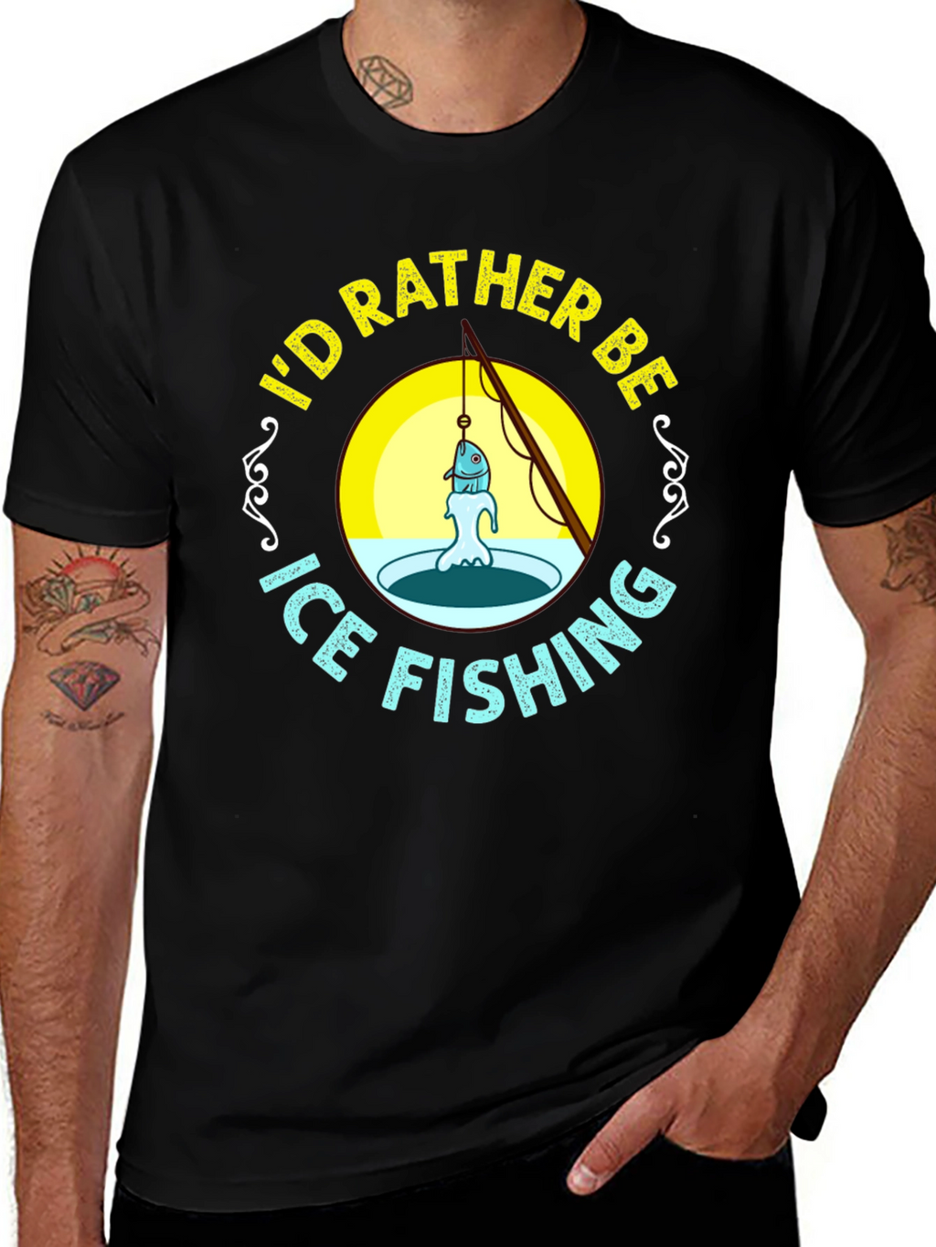 Ice Fishing Graphic Tee