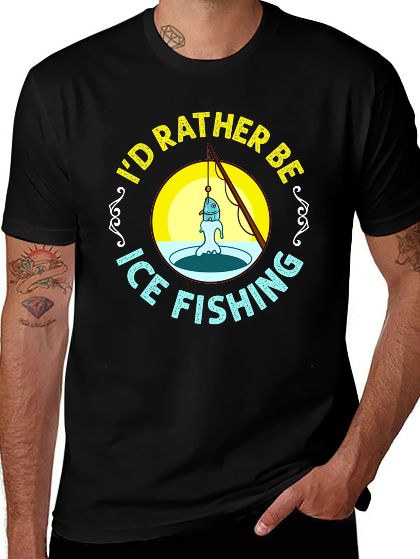 Ice Fishing Graphic Tee