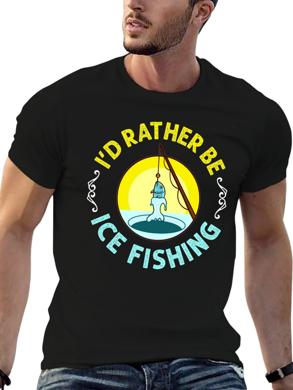 Ice Fishing Graphic Tee