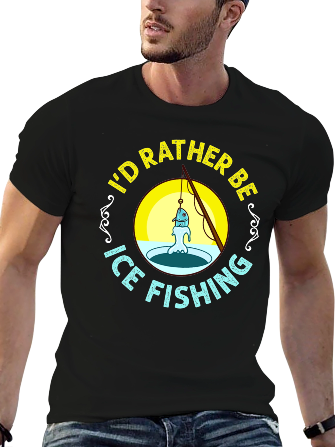 Ice Fishing Graphic Tee
