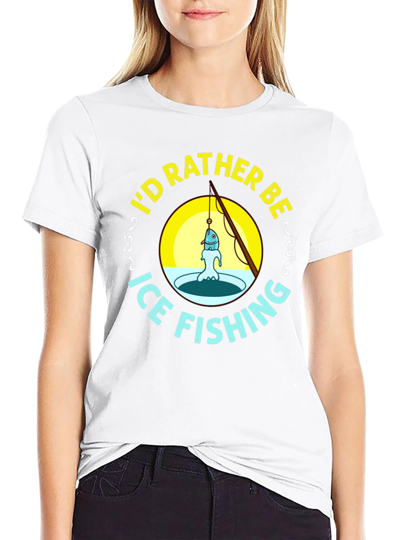 Ice Fishing Graphic Tee