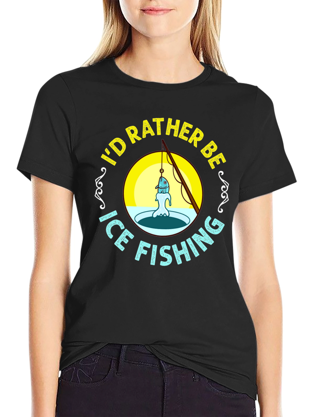 Ice Fishing Graphic Tee