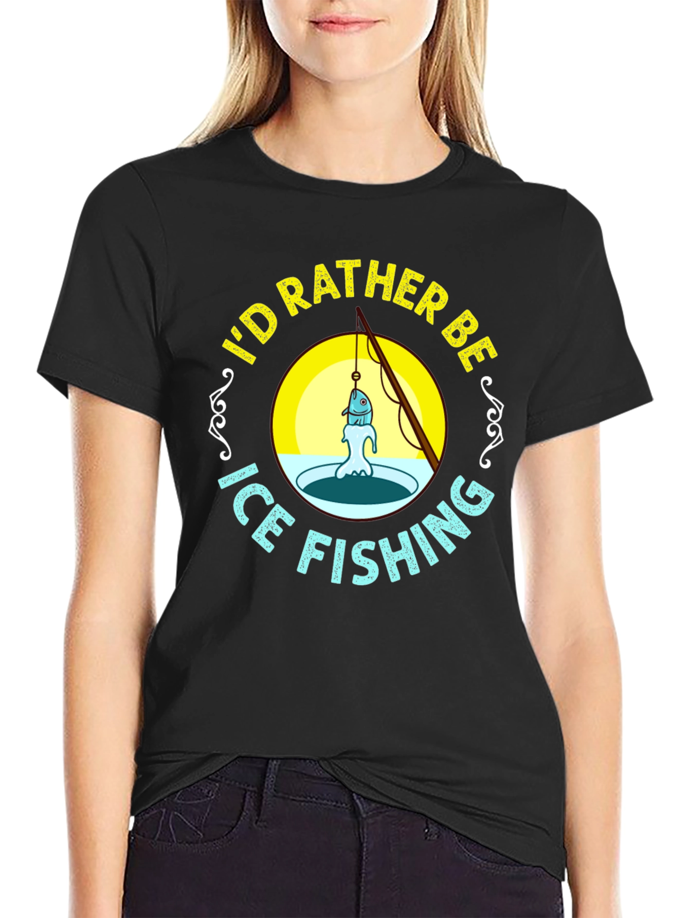 Ice Fishing Graphic Tee