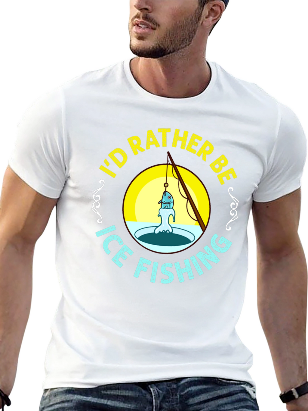 Ice Fishing Graphic Tee