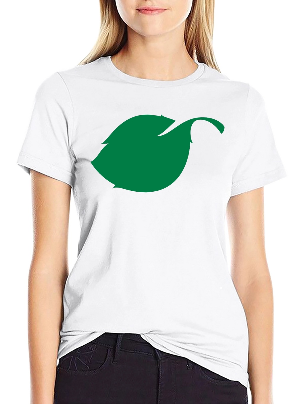 Green Leaf Graphic T-Shirt