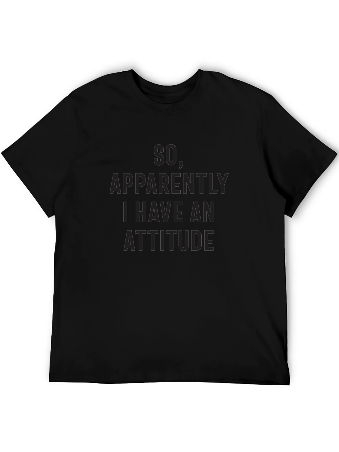 Attitude Graphic Tee - Mens Short Sleeve Crew Neck T-Shirt