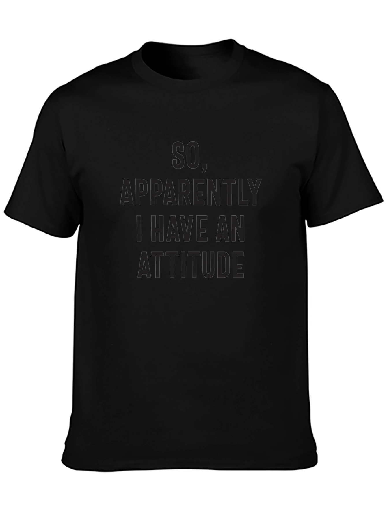 Attitude Graphic Tee - Mens Short Sleeve Crew Neck T-Shirt