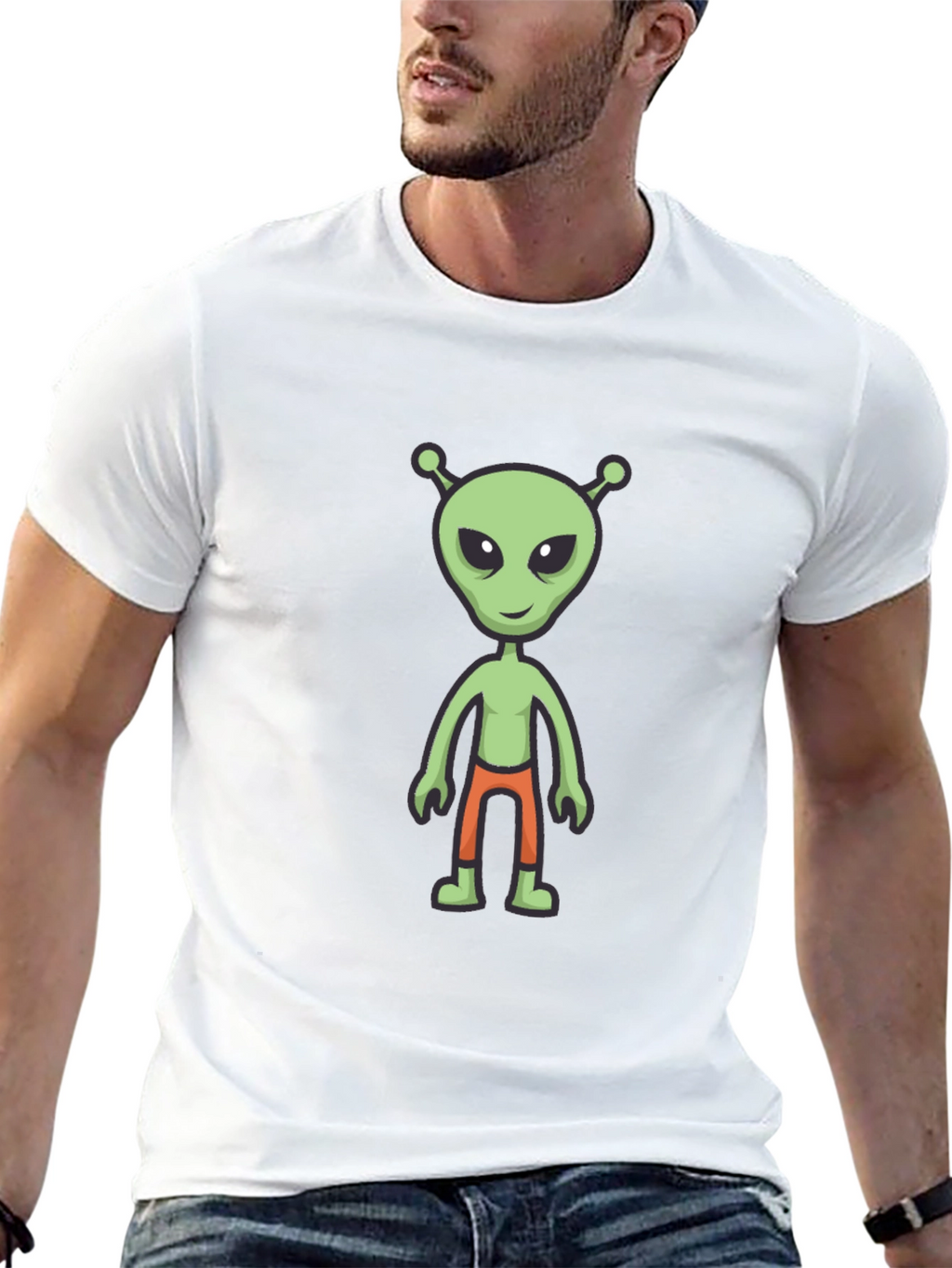 Alien Graphic Tee - Mens Black T-Shirt