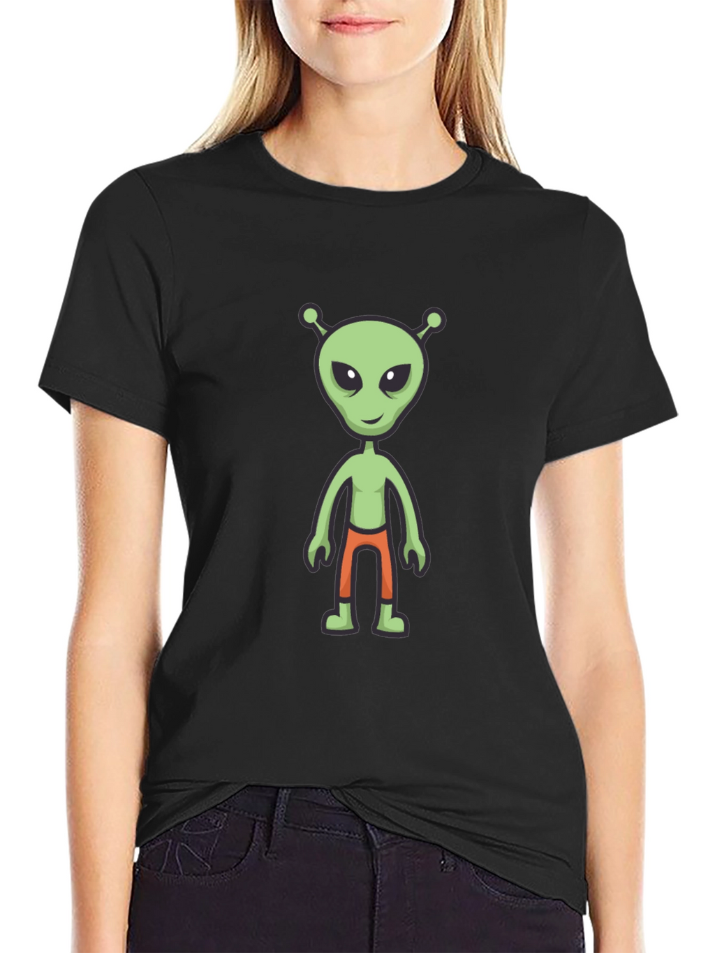 Alien Graphic Tee - Mens Black T-Shirt