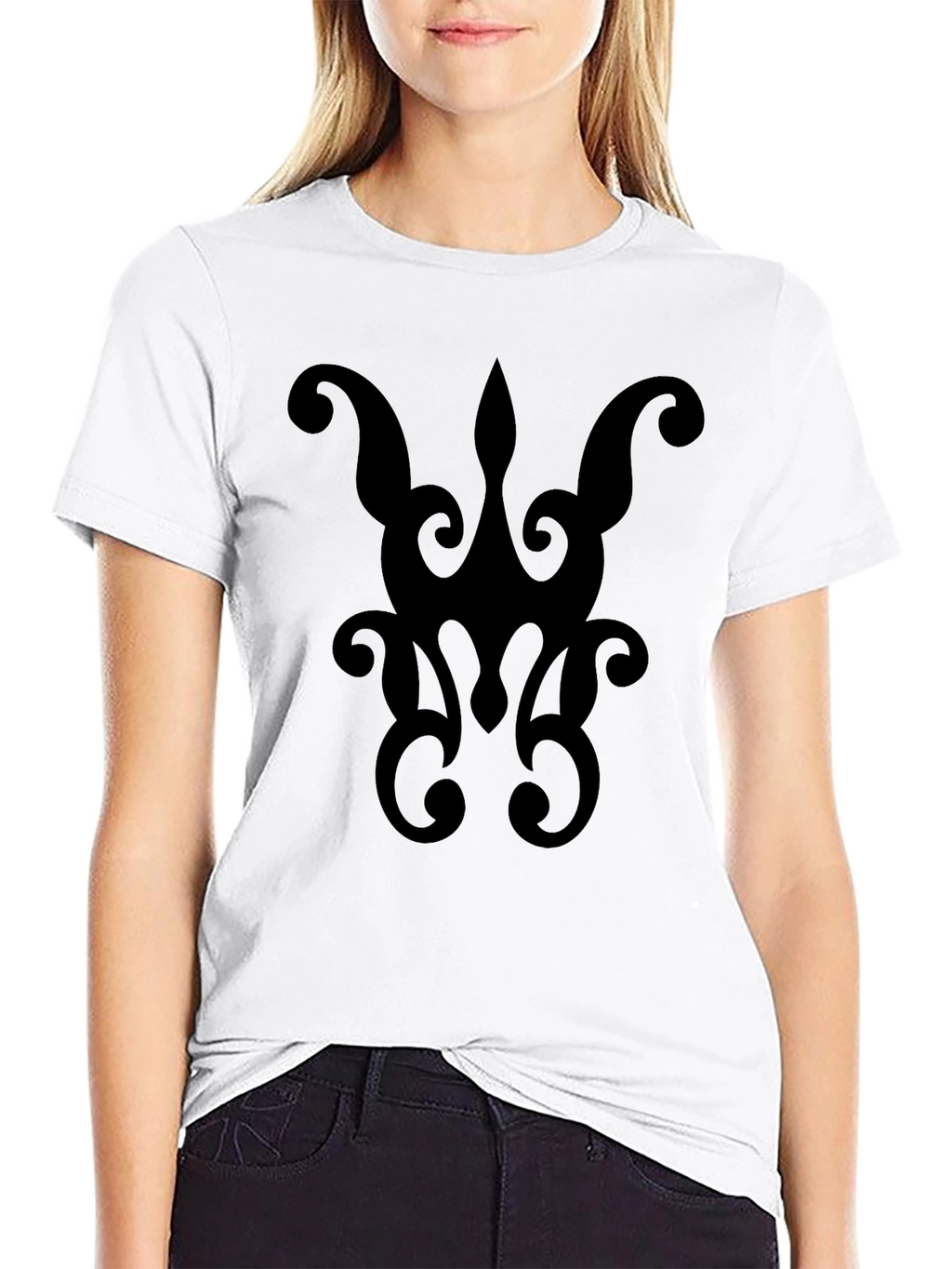 Abstract Design Black T-Shirt