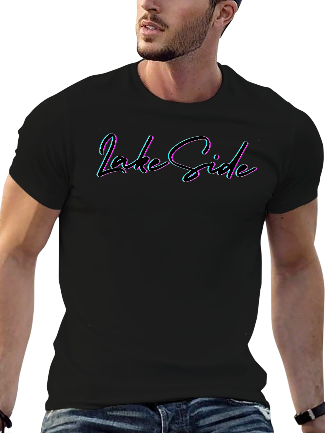 Lake Side T-Shirt - Retro Design