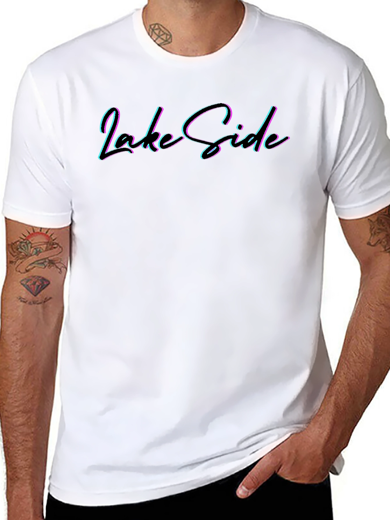 Lake Side T-Shirt - Retro Design