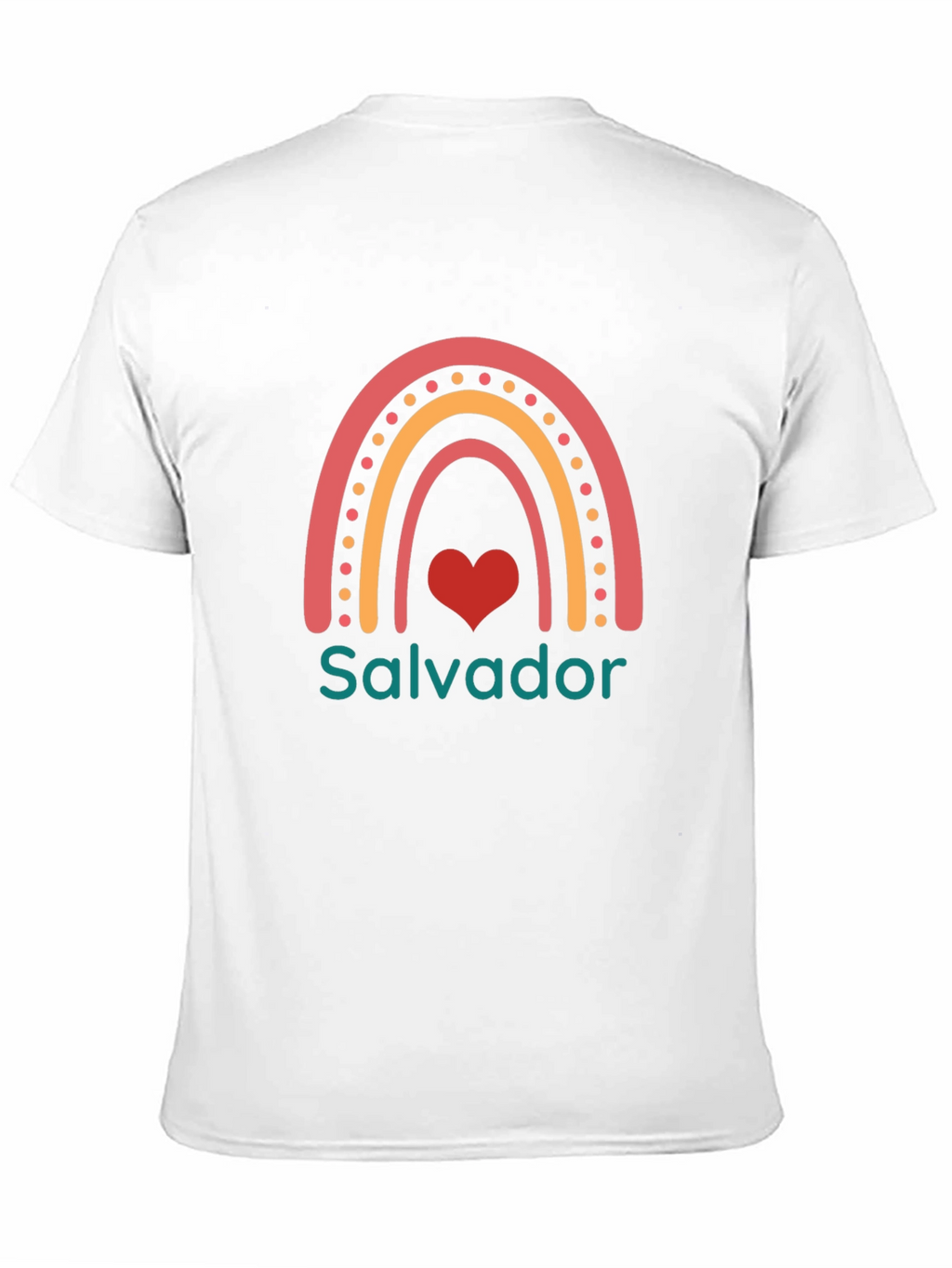 Salvador Rainbow Heart T-Shirt - Black Casual Tee