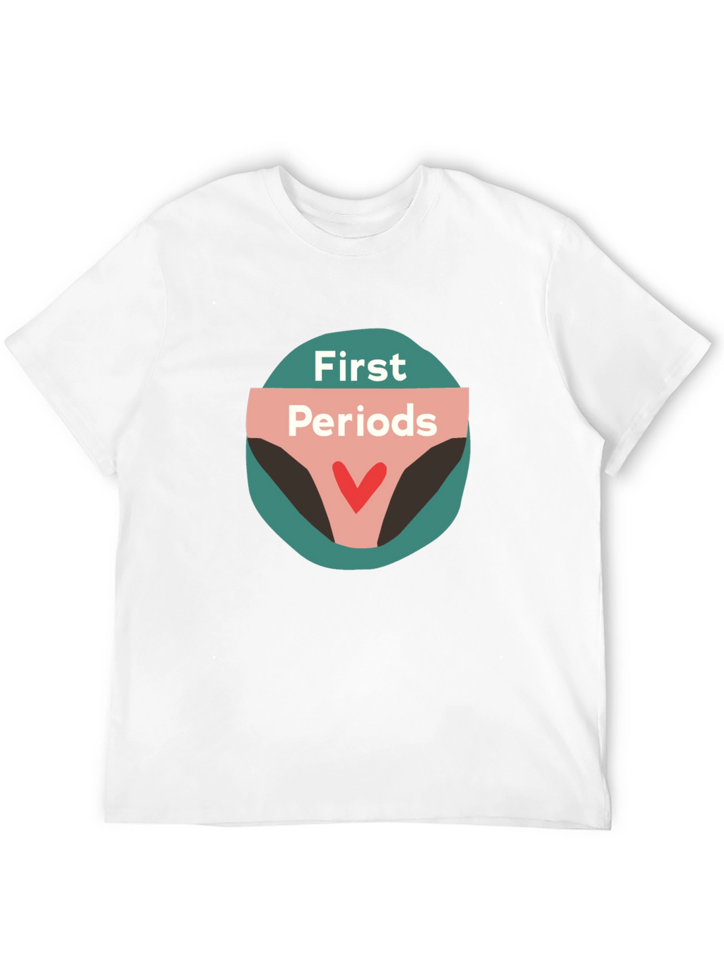 First Periods Graphic Tee - Black Unisex T-Shirt