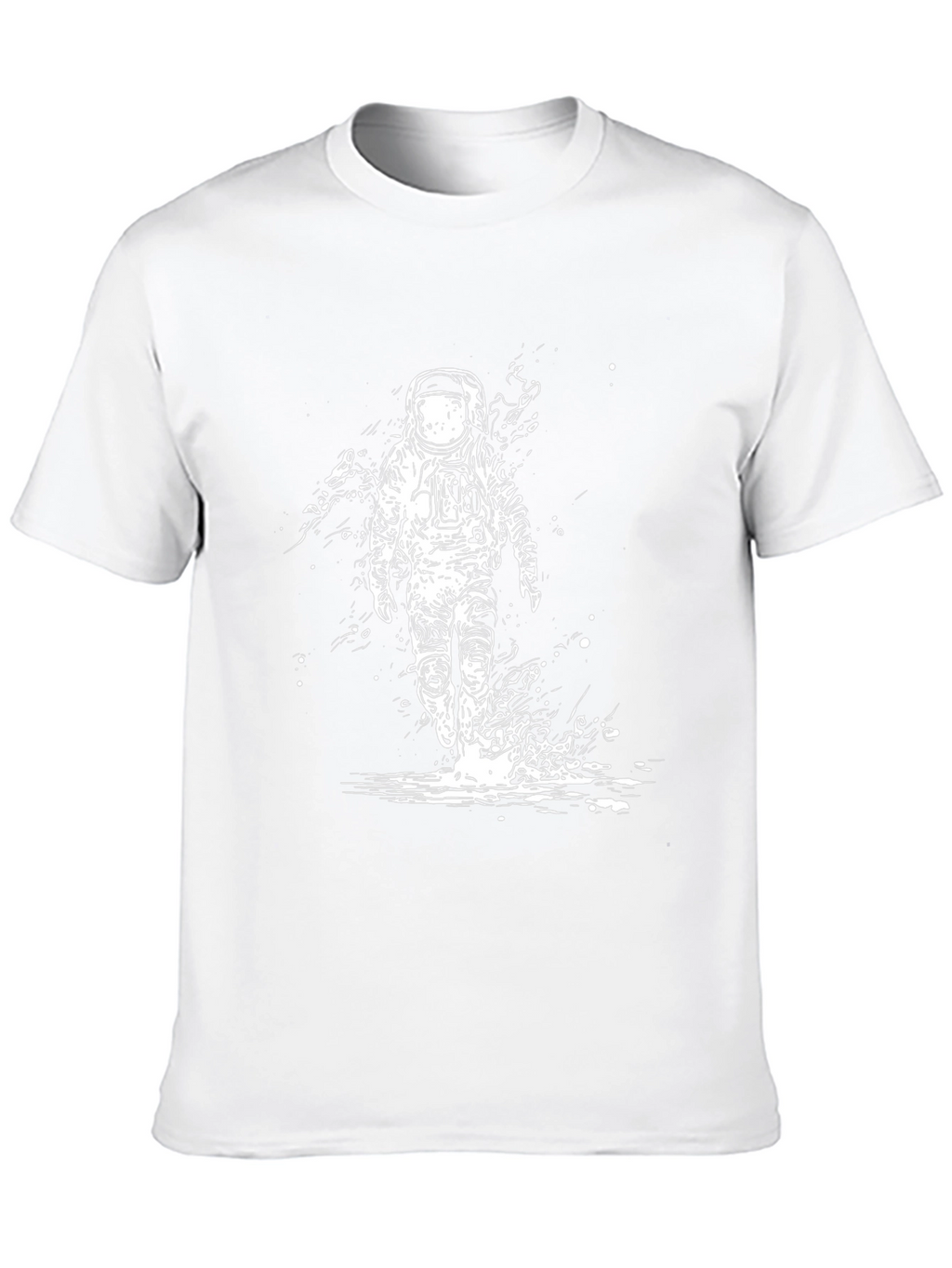 Astronaut Graphic Black T-Shirt - Space Explorer Tee