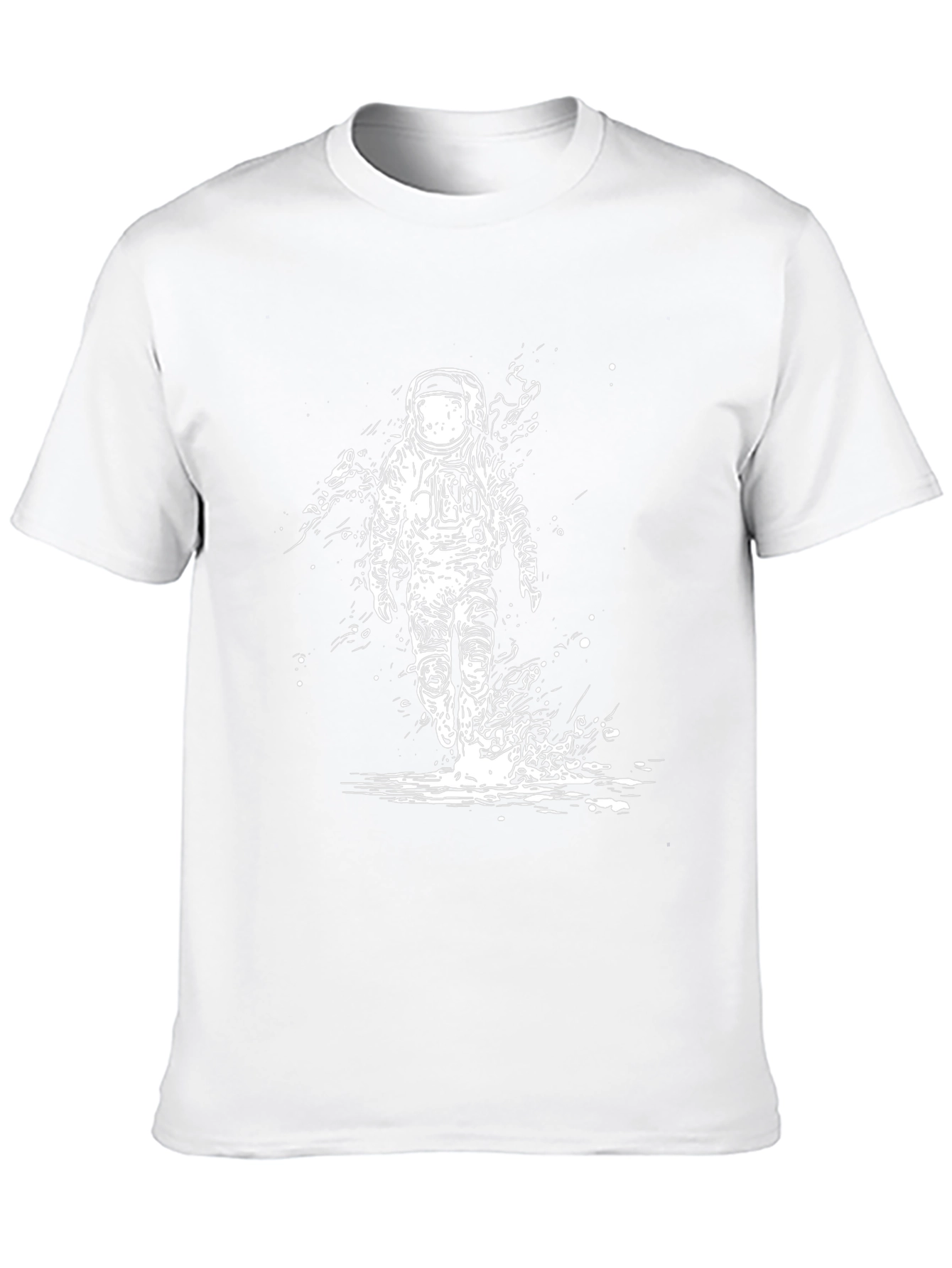 Astronaut Graphic Black T-Shirt - Space Explorer Tee
