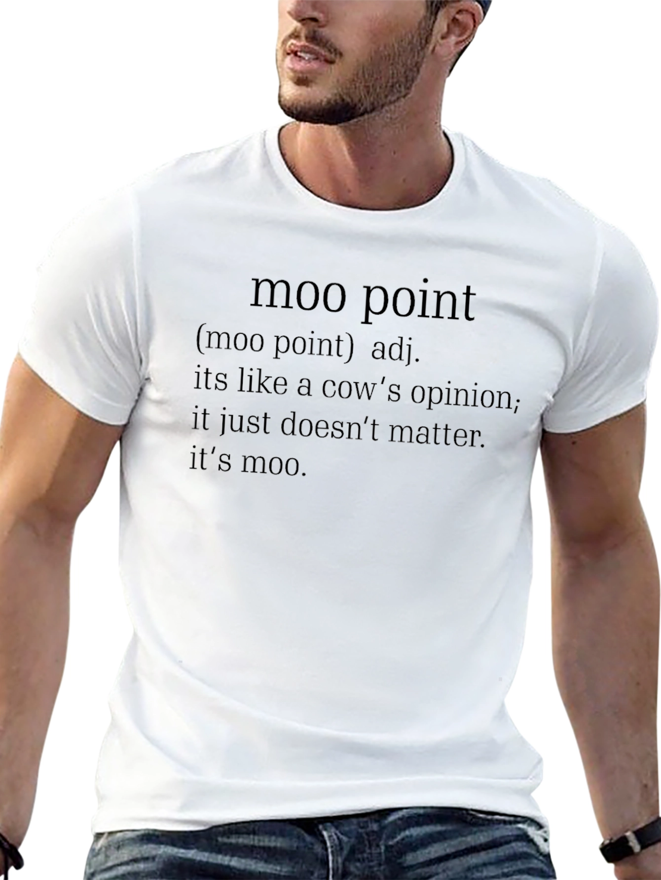 Moo Point Definition Graphic T-Shirt