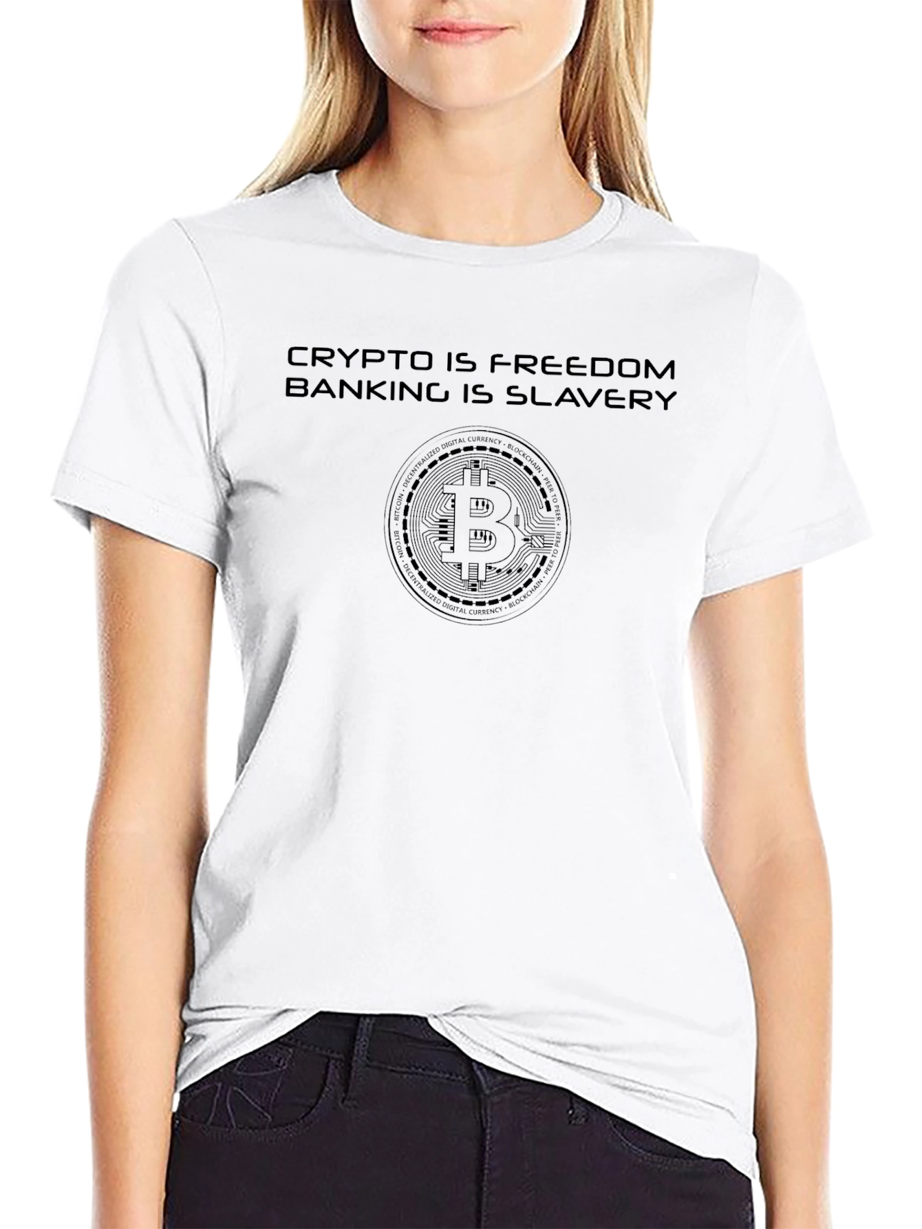 Crypto is Freedom Black T-Shirt