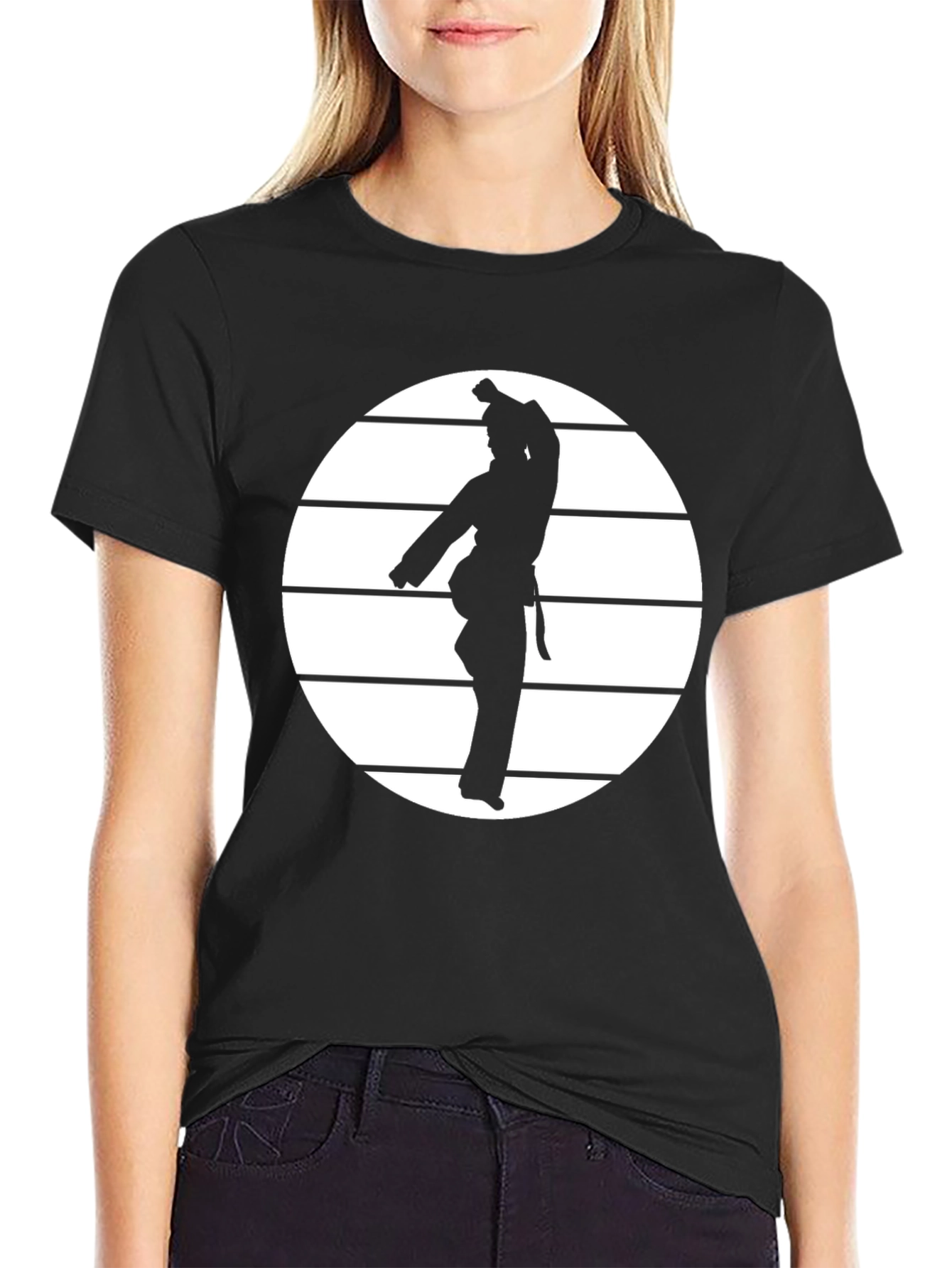Karate Silhouette Tee - Martial Arts Style
